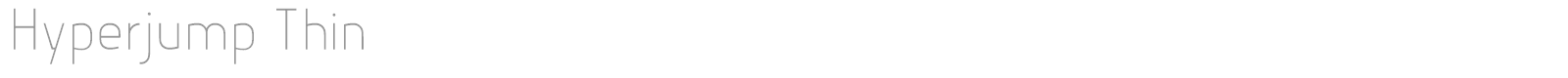 Hyperjump font preview